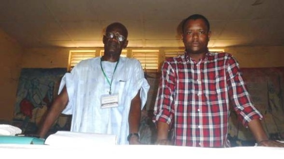Journée de clôture des activités, Thierno Sow du camp de Podor et le coordinateur de TPMN présentant les résolutions.