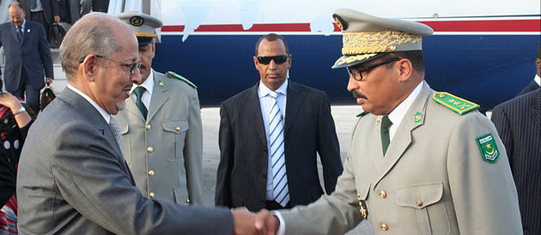 Le président déchu et son putchiste : photo récente du président mauritanien Sidi Ould Cheikh Abdallahi (à gauche) serrant la main du général Mohamed Ould Abdel Aziz Le président déchu et son putchiste : photo récente du président mauritanien Sidi Ould Cheikh Abdallahi (à gauche) serrant la main du général Mohamed Ould Abdel Aziz