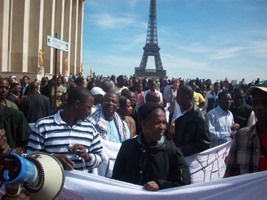 Manifestation à Paris contre le coup d'état en Mauritanie Manifestation à Paris contre le coup d'état en Mauritanie