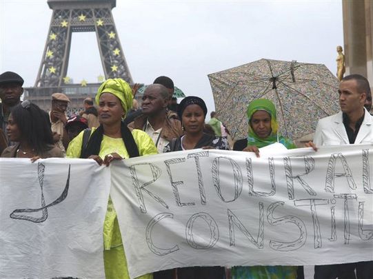 + Images de la manifestation de Paris, 10 août 2008