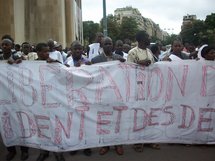 FNDD : Marche de protestation contre le coup d’Etat du 6/8/08 à Nouakchott