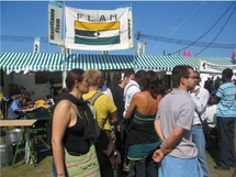 Le Stand des FLAM à la fête de l'huma : une affluence record.La Mauritanie des racistes et des putschistes dénoncée