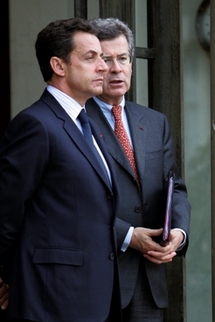 M. Jean David LEVITTE et Nicolas Sarkozy