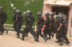 Marche du FNDD : La police anti-émeute quadrille le périmètre de la manif Marche du FNDD : La police anti-émeute quadrille le périmètre de la manif