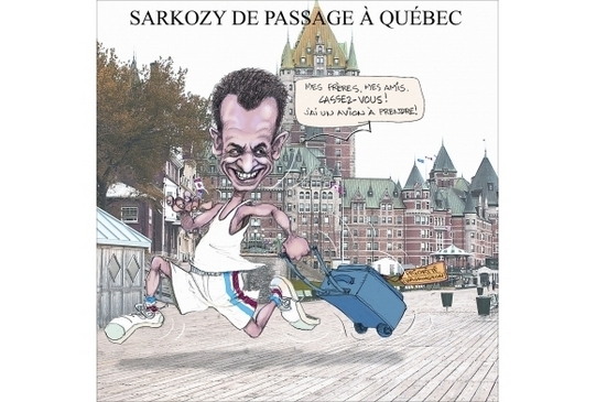Sarko sort du placard. Sarko sort du placard.
