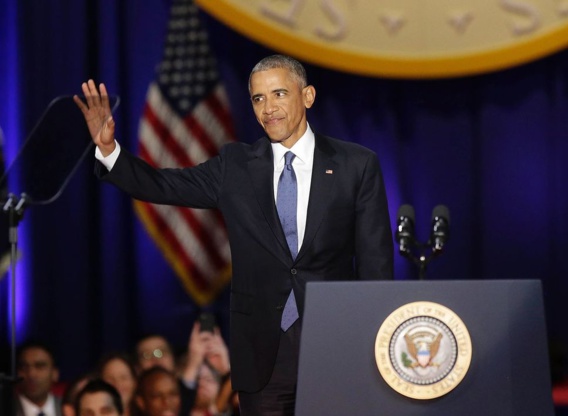 Barack Obama bouleverse Chicago pour son discours d’adieu