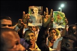 Des partisans de la coalition anti-putch le 3 juin 2009 à Nouakchott Des partisans de la coalition anti-putch le 3 juin 2009 à Nouakchott