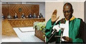 Le Président de la République préside la cérémonie de prestation de serment du nouveau président de la cour suprême. Le Président de la République préside la cérémonie de prestation de serment du nouveau président de la cour suprême.