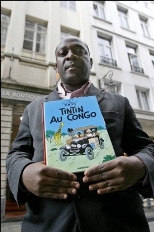 Un Congolais réclame l'interdition de "Tintin au Congo" en France Un Congolais réclame l'interdition de "Tintin au Congo" en France