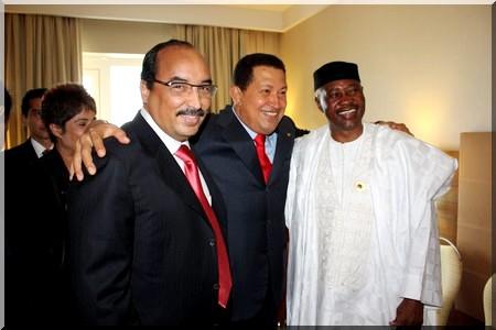 Chavez-Aziz-Toumani en Libye Chavez-Aziz-Toumani en Libye