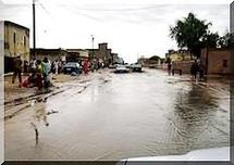 Pluie à Nouakchott: Plusieurs quartiers envahis par les eaux Pluie à Nouakchott: Plusieurs quartiers envahis par les eaux