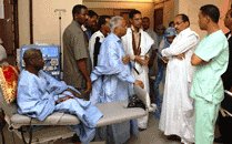 Le président de la république visite les Centres Hospitalier National et d'Oncologie et des maladies cardiovasculaires Le président de la république visite les Centres Hospitalier National et d'Oncologie et des maladies cardiovasculaires