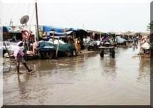 Inondations en Mauritanie : La montée des eaux du fleuve fait des dégâts à Boghé