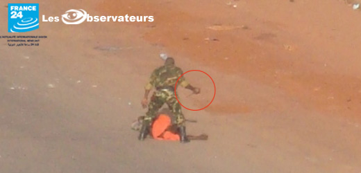 France 24 :[ Photos - GUINEE ] Poignardé en pleine rue par un militaire, la preuve en images