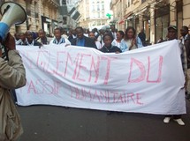 Photo, lors d'une manif à Paris. Photo, lors d'une manif à Paris.