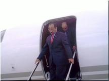 Le Président de la République arrive à Madrid Le Président de la République arrive à Madrid