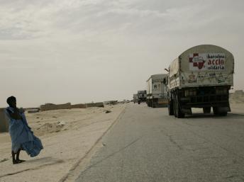 Convoi de l'ONG espagnole Barcelona Accio Solidaria en Mauritanie