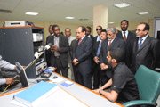 Le président de la république en visite inopinée à la Télévision de Mauritanie