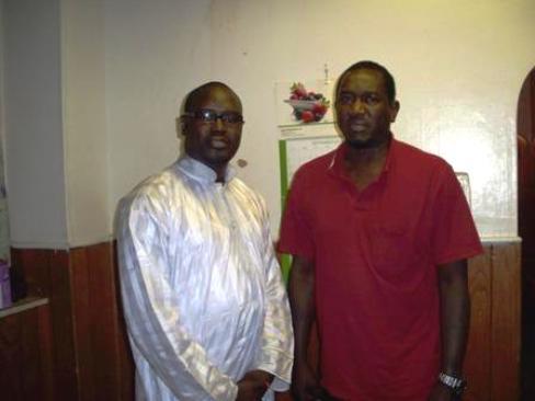 Arrivée à Philadelphie d'Ousmane Abdoul Sarr, président de l'AVOMM. Arrivée à Philadelphie d'Ousmane Abdoul Sarr, président de l'AVOMM.