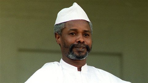 Hissène Habré en 1989, alors qu'il était président du Tchad Hissène Habré en 1989, alors qu'il était président du Tchad