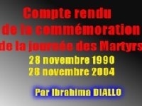 COMPTE RENDU DE LA COMMEMORATION DE LA JOURNEE DES MARTYRS