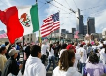 AUX ETATS-UNIS, UNE 'JOURNEE SANS IMMIGRES' AUX ETATS-UNIS, UNE 'JOURNEE SANS IMMIGRES'