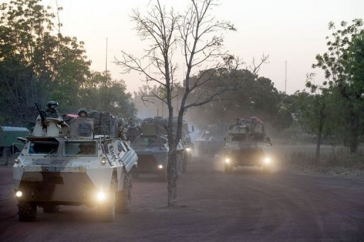 Des troupes françaises quittant Bamako le 15 janvier 2013 Des troupes françaises quittant Bamako le 15 janvier 2013