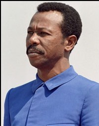 Le leader éthiopien Mengistu Haïlé Mariam, le 31 octobre 1986, à Harare.