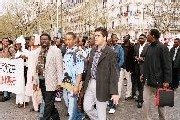 Mohamed Ould Louly ici lors d' une manifestation à Paris , photo AVOMM Mohamed Ould Louly ici lors d' une manifestation à Paris , photo AVOMM