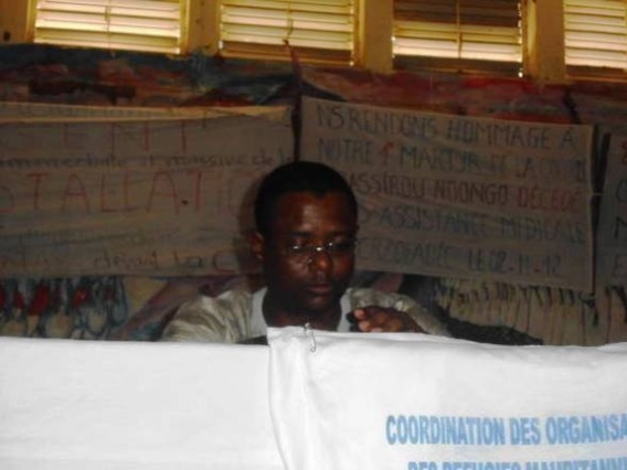 Le coordinateur de TPMN à l'ouverture de la journée des réfugiés à Bakel Le coordinateur de TPMN à l'ouverture de la journée des réfugiés à Bakel