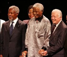 Nelson Mandela lance un groupe de réflexion d'ex-leaders Nelson Mandela lance un groupe de réflexion d'ex-leaders
