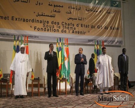 Chefs d’Etats des pays membres du G5 Sahel : photo (Mauri Sahel)