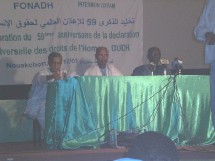 Compte-rendu de la journée de commémoration du 59eme anniversaire de la Déclaration Universelle des Droits de l’Homme, organisée par le FONADH Compte-rendu de la journée de commémoration du 59eme anniversaire de la Déclaration Universelle des Droits de l’Homme, organisée par le FONADH