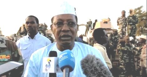 Idriss Déby à N'gueli (Tchad)