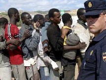 MONDE- ESPAGNE- RACISME : L’extrême droite espagnole manifeste contre les immigrés MONDE- ESPAGNE- RACISME : L’extrême droite espagnole manifeste contre les immigrés