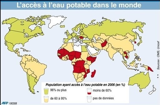 Journée mondiale de l'eau qui fait encore défaut à un milliard d'hommes Journée mondiale de l'eau qui fait encore défaut à un milliard d'hommes
