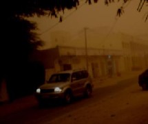 Nouakchott : Un rideau de poussières enveloppe la capitale Nouakchott : Un rideau de poussières enveloppe la capitale