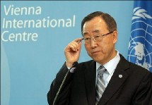 M. Ban Ki-moon, le 25 avril 2008 à Vienne M. Ban Ki-moon, le 25 avril 2008 à Vienne