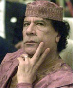 Kadhafi dénonce les 'traîtres et réactionnaires'