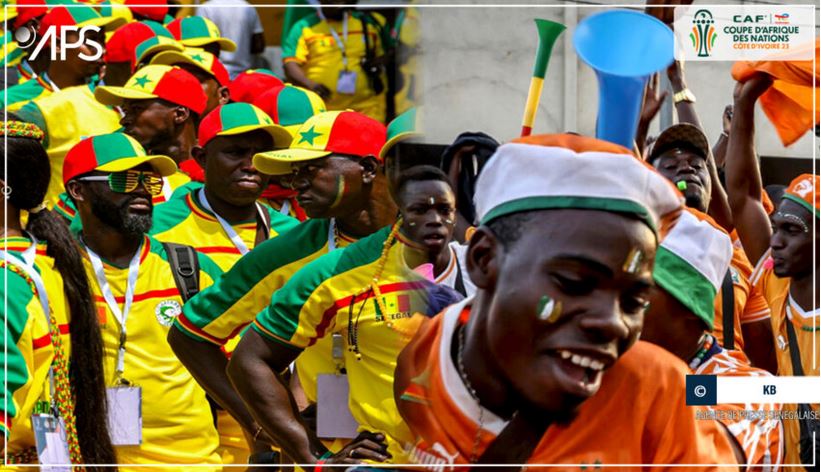 CAN 2023 : des supporters sénégalais et ivoiriens marchent ensemble pour que triomphe le fair-play