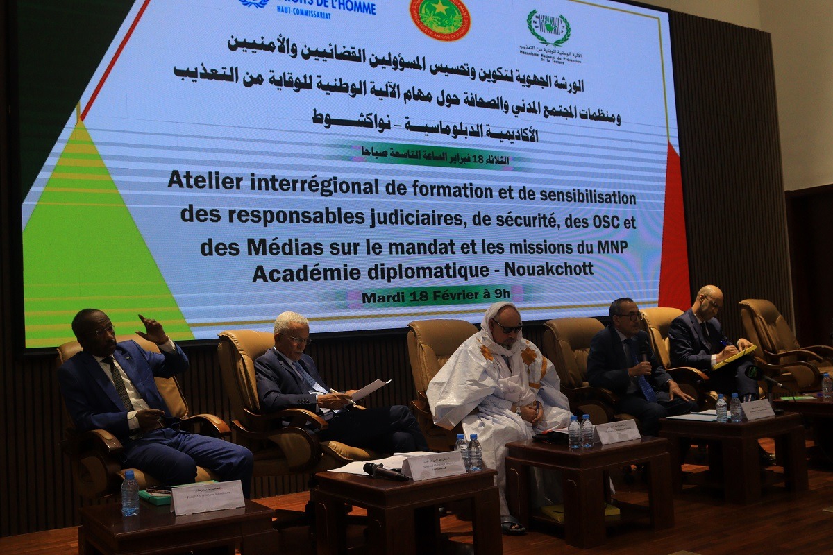 Mauritanie – Tortures et traitements cruels, inhumains ou dégradants, le Mécanisme national forme les acteurs judiciaires et sociaux Mauritanie – Tortures et traitements cruels, inhumains ou dégradants, le Mécanisme national forme les acteurs judiciaires et sociaux