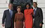 Obama rencontre Bush à la Maison-Blanche