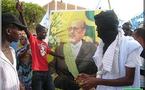 Le président Sidi Ould Cheikh Abdallahi arrive à Lemden