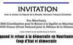 "A quand le Retour à la Démocratie en Mauritanie": Vidéo par for mauritania
