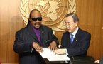 Stevie Wonder nouveau Messager de la Paix des Nations unies