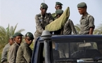 Des élèves de l'ENA de Nouakchott en formation militaire à Atar.