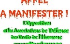 APPEL A MANIFESTER !