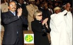 Le président Mohamed Ould Abdel Aziz prononce un discours au FESMAN.