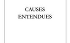 Causes entendues, par Housseynou KANE
