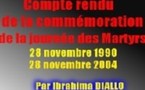 COMPTE RENDU DE LA COMMEMORATION DE LA JOURNEE DES MARTYRS